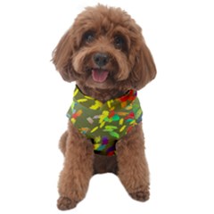 Colorful Brush Strokes Painting On A Green Background                                               Dog Sweater