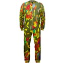 Colorful brush strokes painting on a green background                                                    OnePiece Jumpsuit (Men) View1