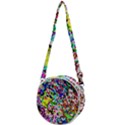 Colorful paint texture                                                Crossbody Circle Bag View1