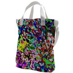 Colorful Paint Texture                                                Canvas Messenger Bag