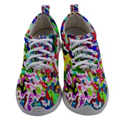 Colorful Paint Texture                                                 Women Athletic Shoes by LalyLauraFLM