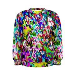 Colorful Paint Texture                                                     Women s Sweatshirt by LalyLauraFLM