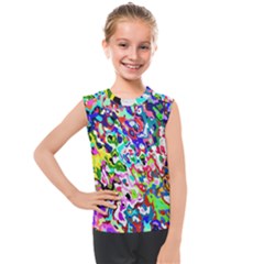 Colorful Paint Texture                                                    Kids  Mesh Tank Top