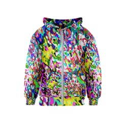 Colorful Paint Texture                                                    Kids Zipper Hoodie