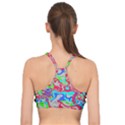 Colorful distorted shapes on a grey background                                                   Basic Training Sports Bra View2