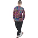 Colorful shapes texture                                                 Men s Long Sleeve Raglan Tee View2