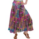 Colorful shapes texture                                                  Satin Palazzo Pants View1