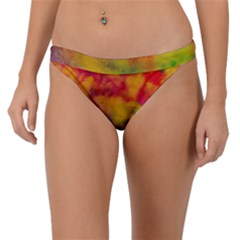 Colorful Watercolors Texture                                                   Band Bikini Bottom