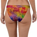 Colorful watercolors texture                                                   Band Bikini Bottom View2