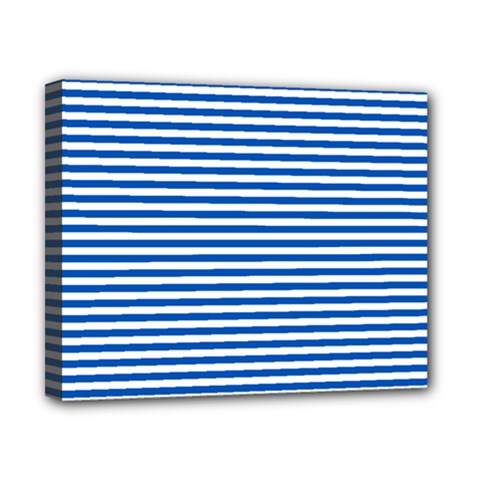 Classic Marine Stripes Pattern, Retro Stylised Striped Theme Canvas 10  X 8  (stretched) by Casemiro