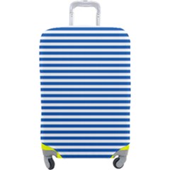 Classic Marine Stripes Pattern, Retro Stylised Striped Theme Luggage Cover (large)