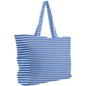 Classic marine stripes pattern, retro stylised striped theme Simple Shoulder Bag View2