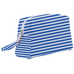 Classic Marine Stripes Pattern, Retro Stylised Striped Theme Wristlet Pouch Bag (large) by Casemiro