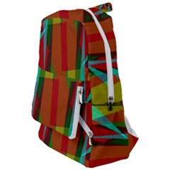 Rainbow Colors Palette Mix, Abstract Triangles, Asymmetric Pattern Travelers  Backpack by Casemiro