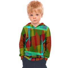 Rainbow Colors Palette Mix, Abstract Triangles, Asymmetric Pattern Kids  Overhead Hoodie by Casemiro