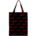 Yeah Word Motif Print Pattern Zipper Classic Tote Bag View1