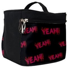 Yeah Word Motif Print Pattern Make Up Travel Bag (big)