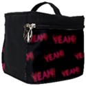 Yeah Word Motif Print Pattern Make Up Travel Bag (Big) View1