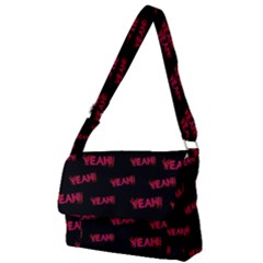 Yeah Word Motif Print Pattern Full Print Messenger Bag (l) by dflcprintsclothing