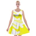 Summer Dresses, Golden Yellow Rose Velvet Skater Dress View1