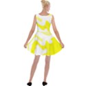 Summer Dresses, Golden Yellow Rose Velvet Skater Dress View2