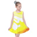 Golden Yellow Rose Kids  Summer Dress View1