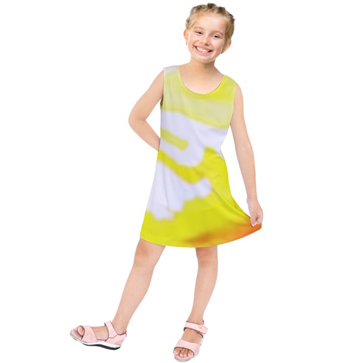 Golden Yellow Rose Kids  Tunic Dress