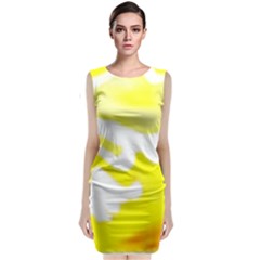 Golden Yellow Rose Classic Sleeveless Midi Dress