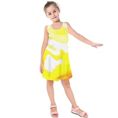 Golden Yellow Rose Kids  Sleeveless Dress by Janetaudreywilson