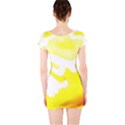 Golden Yellow Rose Short Sleeve Bodycon Dress View2