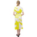 Golden Yellow Rose Keyhole Neckline Chiffon Dress View2