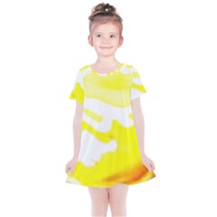 Golden Yellow Rose Kids  Simple Cotton Dress by Janetaudreywilson