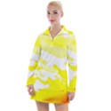 Golden Yellow Rose Women s Long Sleeve Casual Dress View1