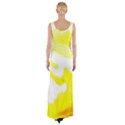 Golden Yellow Rose Thigh Split Maxi Dress View2