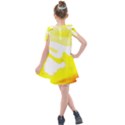 Golden Yellow Rose Kids  Tie Up Tunic Dress View2