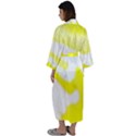 Golden Yellow Rose Maxi Satin Kimono View2