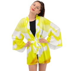 Golden Yellow Rose Long Sleeve Kimono by Janetaudreywilson