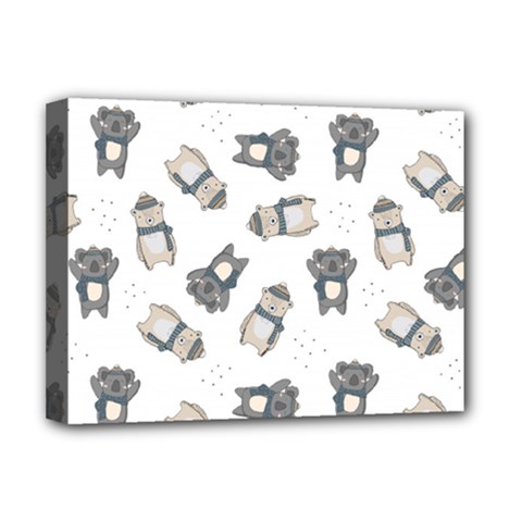 Cute Seamless Pattern With Koala Panda Bear Deluxe Canvas 16  X 12  (stretched)  by Amaryn4rt