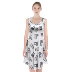 Cute Seamless Pattern With Koala Panda Bear Racerback Midi Dress by Amaryn4rt