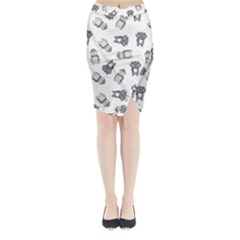 Cute Seamless Pattern With Koala Panda Bear Midi Wrap Pencil Skirt by Amaryn4rt