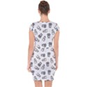 Cute Seamless Pattern With Koala panda Bear Capsleeve Drawstring Dress  View2