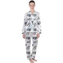 Cute Seamless Pattern With Koala panda Bear Satin Long Sleeve Pyjamas Set View1