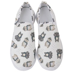 Cute Seamless Pattern With Koala Panda Bear Men s Slip On Sneakers by Amaryn4rt