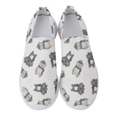 Cute Seamless Pattern With Koala Panda Bear Women s Slip On Sneakers by Amaryn4rt