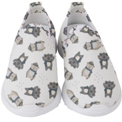 Cute Seamless Pattern With Koala Panda Bear Kids  Slip On Sneakers by Amaryn4rt