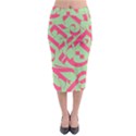 Pattern Ornament Gothic Style Elegant Font Tattoos Midi Pencil Skirt View1