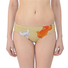 Gold Fish Seamless Pattern Background Hipster Bikini Bottoms by Amaryn4rt