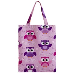 Seamless Cute Colourfull Owl Kids Pattern Zipper Classic Tote Bag by Amaryn4rt