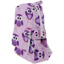 Seamless Cute Colourfull Owl Kids Pattern Travelers  Backpack View1