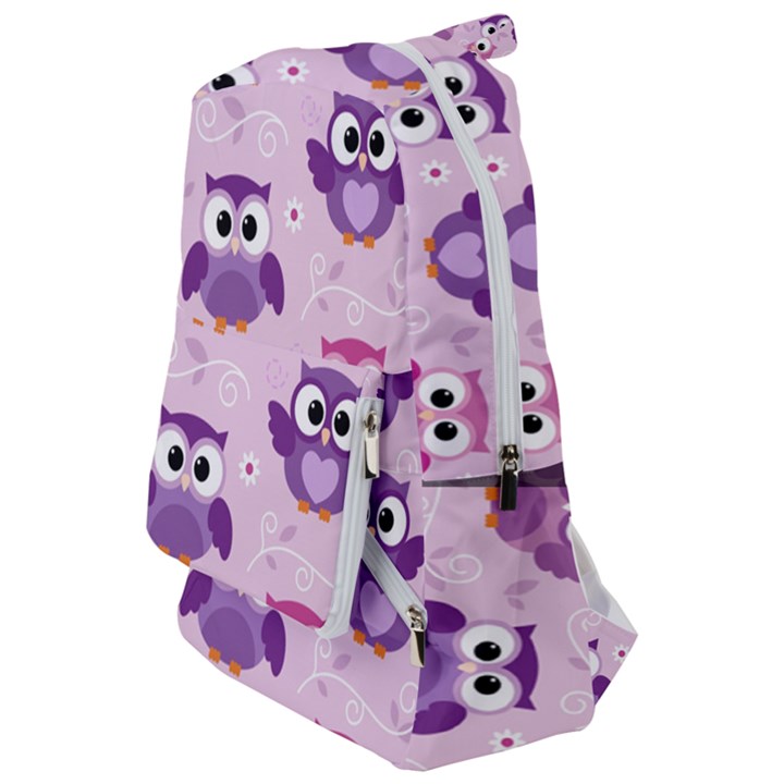 Seamless Cute Colourfull Owl Kids Pattern Travelers  Backpack